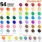 54 Colors Acrylic Paint, Shuttle Art Acrylic Paint set with 12 Paint Brushes, 2oz/60ml Bottles, Rich Pigmented, Water Proof, Premium Paints for Artists, Beginners and Kids on Canvas Rocks Wood Ceramic